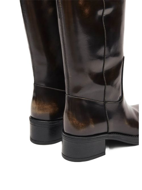 Sajan Stivali in pelle marrone effetto vintage Alohas Alohas | S100550-02SAJAN BROWNLEATHER BOOTS
